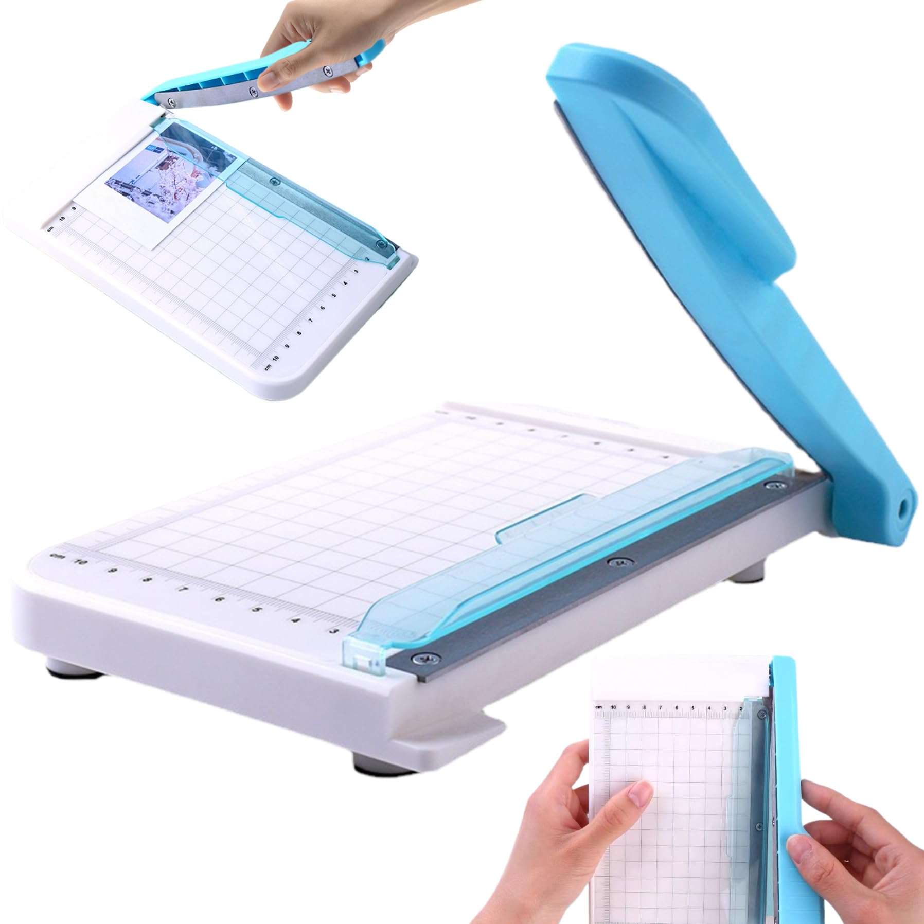 Amazon | Pesoncarl ギロチンペーパーカッター、6インチカット長小型
